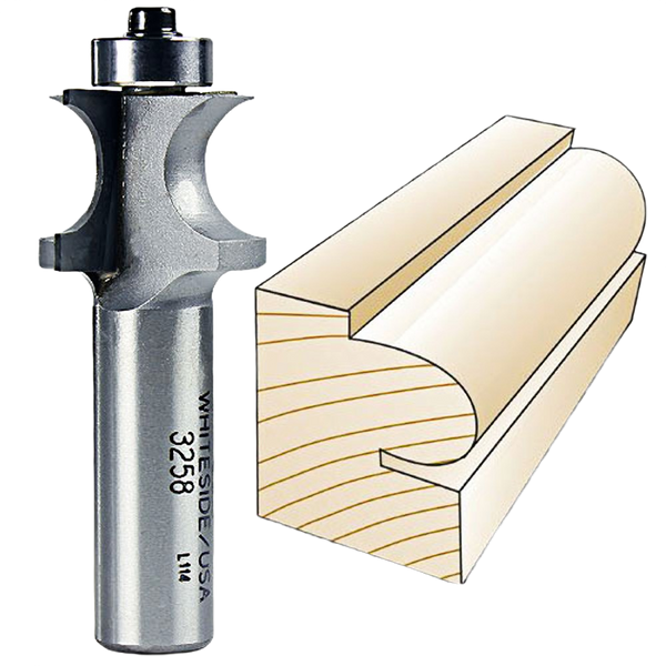 Whiteside 3258 Edge Beading Bit 1/2 in – Durable Cutter – Hartville ...