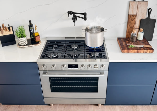 800 Series, Dual Fuel Freestanding Range, 36'', Stainless Steel