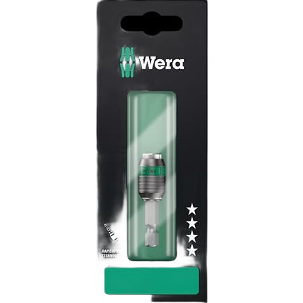 Compact universal bit holder with Rapidaptor technology for quick bit changes in tool accessories under $50 collections