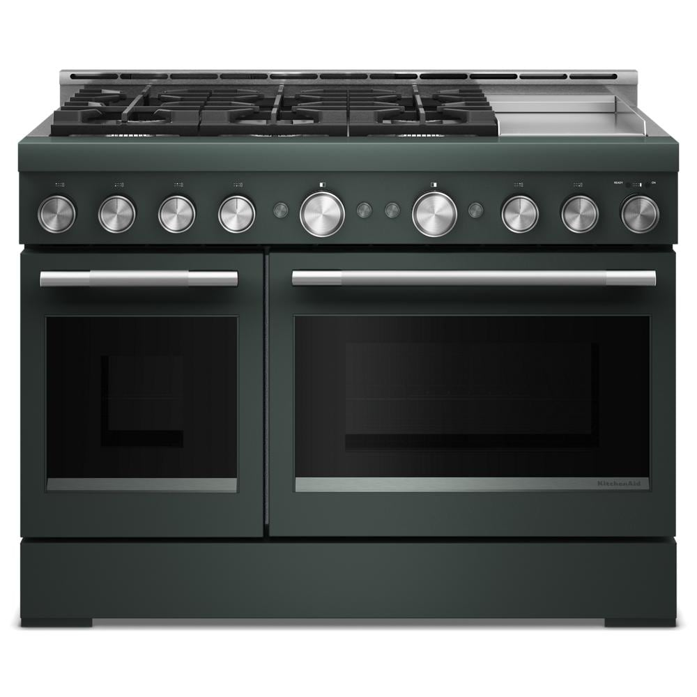 KitchenAid® 48-Inch 6 Burner Commercial-Style Gas Range with Griddle