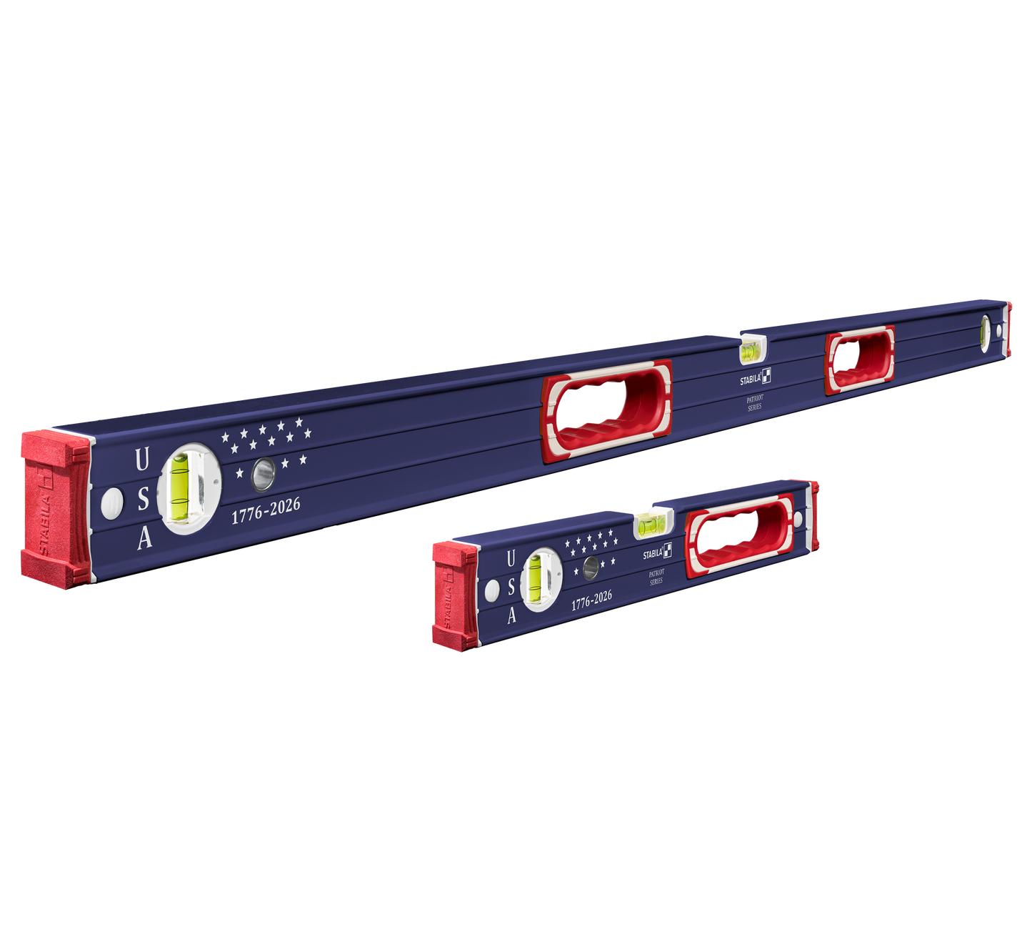 Stabila Limited Edition Patriotic Type 196 Heavy Duty 16" and 48" Level Set
