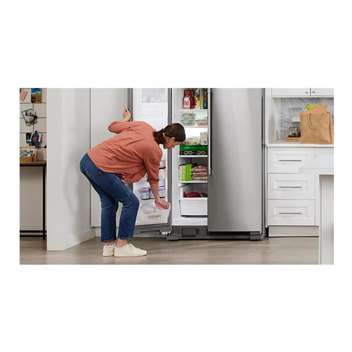 36-Inch Wide Side-by-Side Refrigerator with Exterior Ice and Water Dispenser - 25 Cu. Ft.
