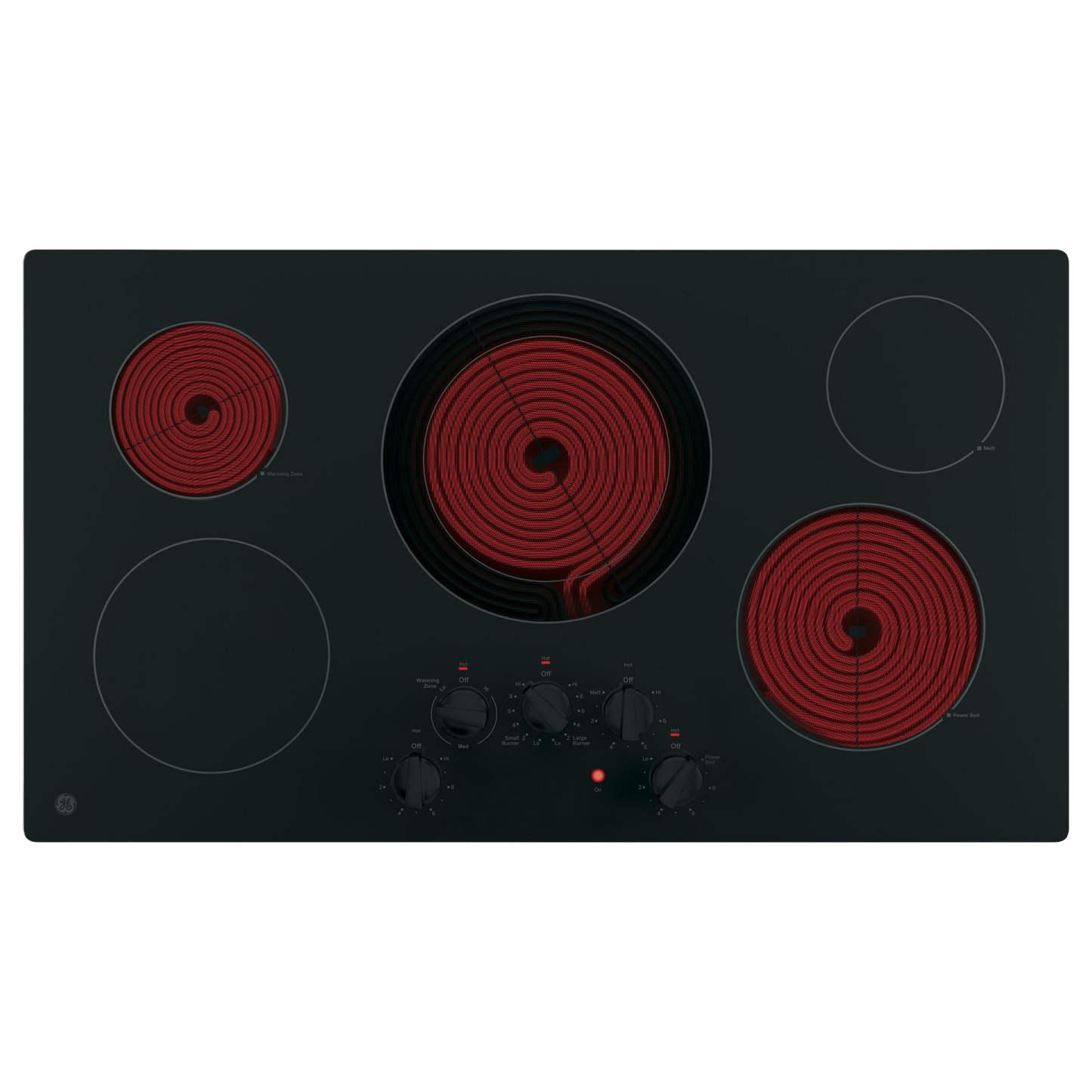 GE® 36" Built-In Knob Control Electric Cooktop