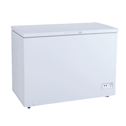 white garage ready chest freezer with temperature control and handle from freezers and chest freezers collection