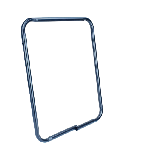 Steel frame component designed for material collection systems in tools and home improvement applications