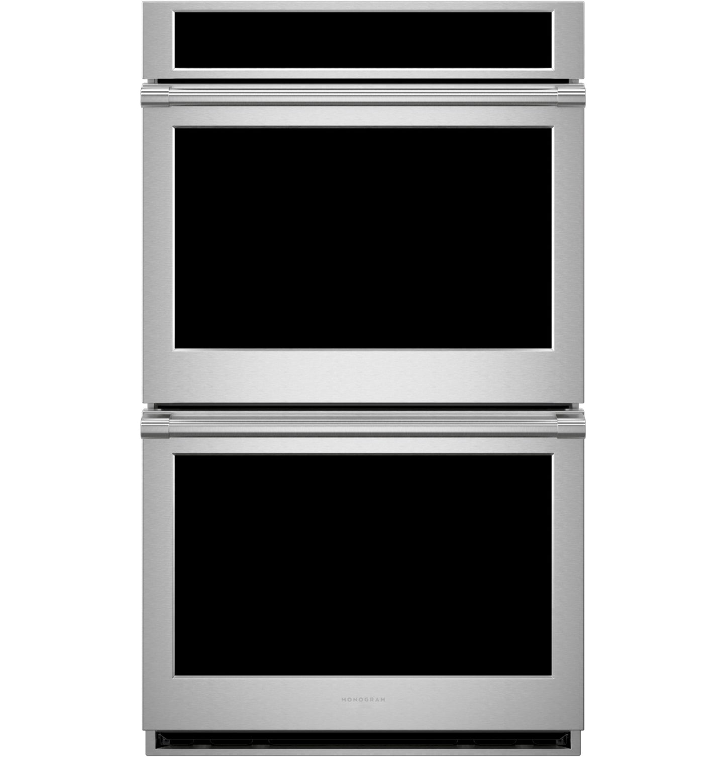 Stainless steel double wall oven with two large glass doors from Wall Ovens and Kitchen & Kitchenware collections