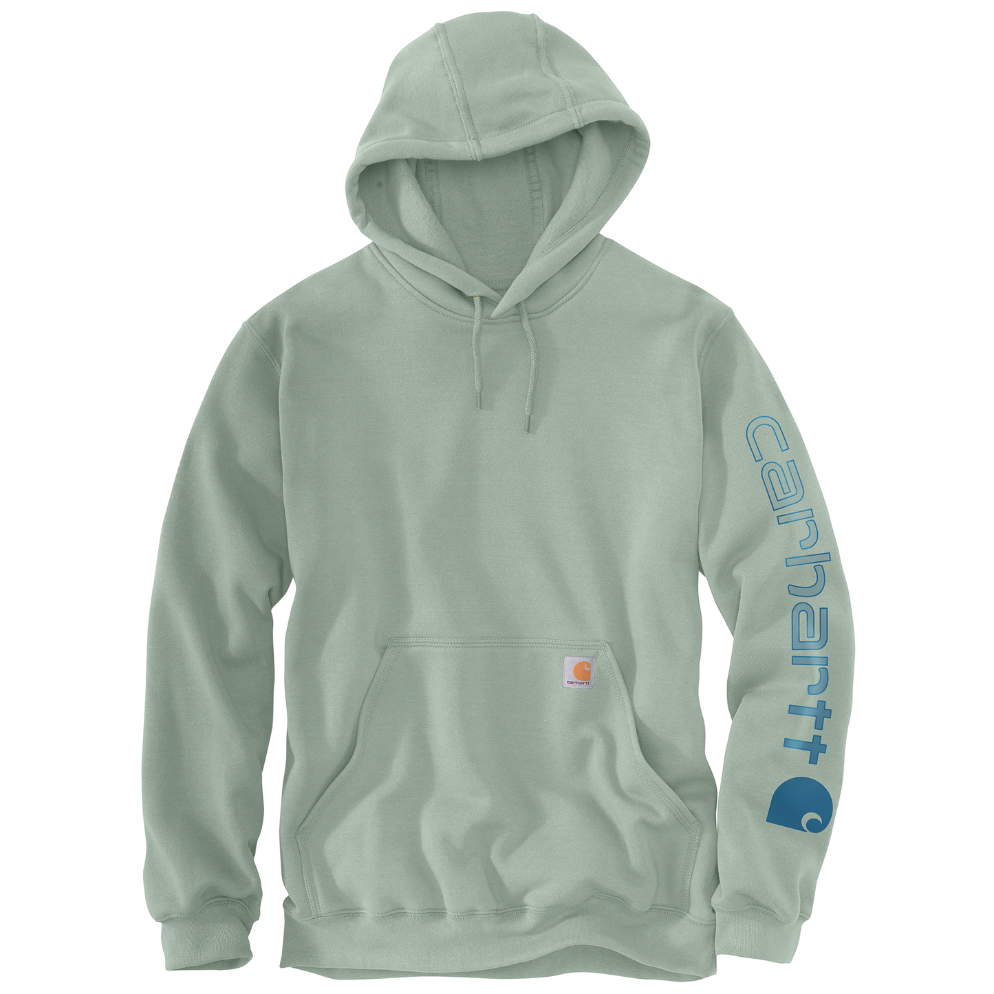 Carhartt Men's Loose Fit Midweight Logo Sleeve Graphic Hoodie