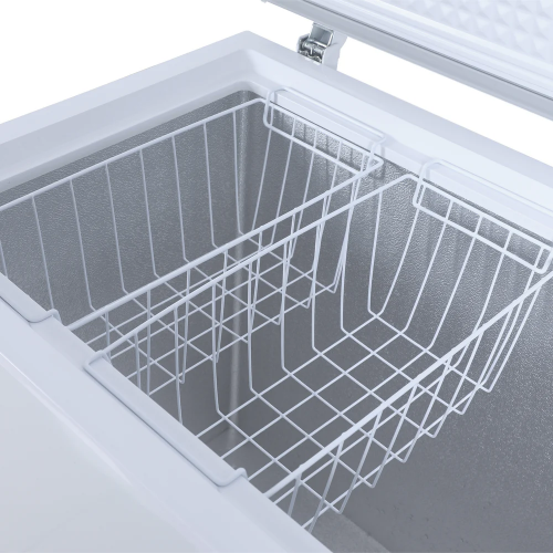 white garage ready chest freezer interior with removable wire baskets from Freezers & Ice Makers collection