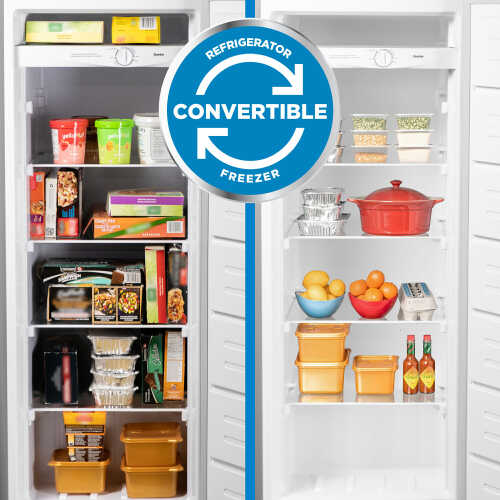 6.8 cubic feet upright freezer with convertible design, populated shelves, suited for Refrigerators and Kitchen & Kitchenware collections