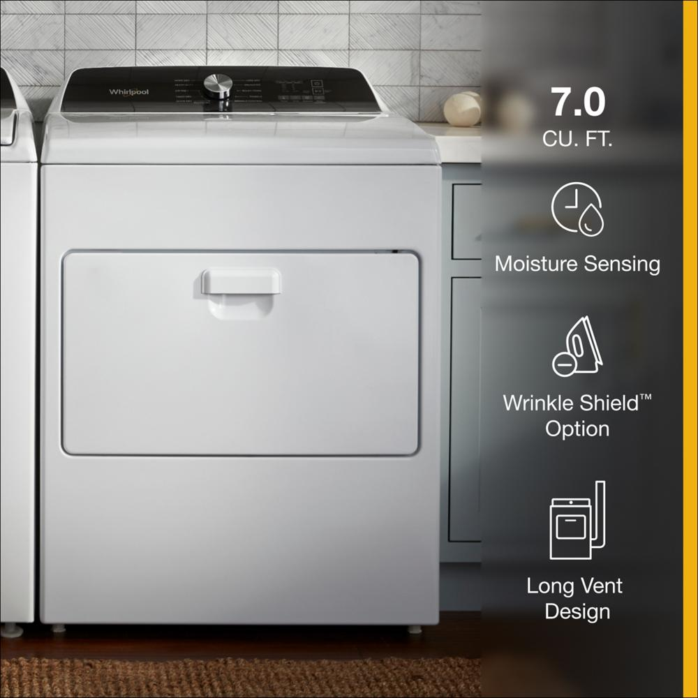 7.0 Cu. Ft. Long Vent Electric Moisture Sensing Dryer