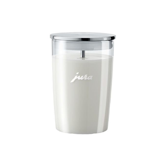 Glass milk container with silver lid for kitchen gadgets and tools in under $50 kitchenware collection