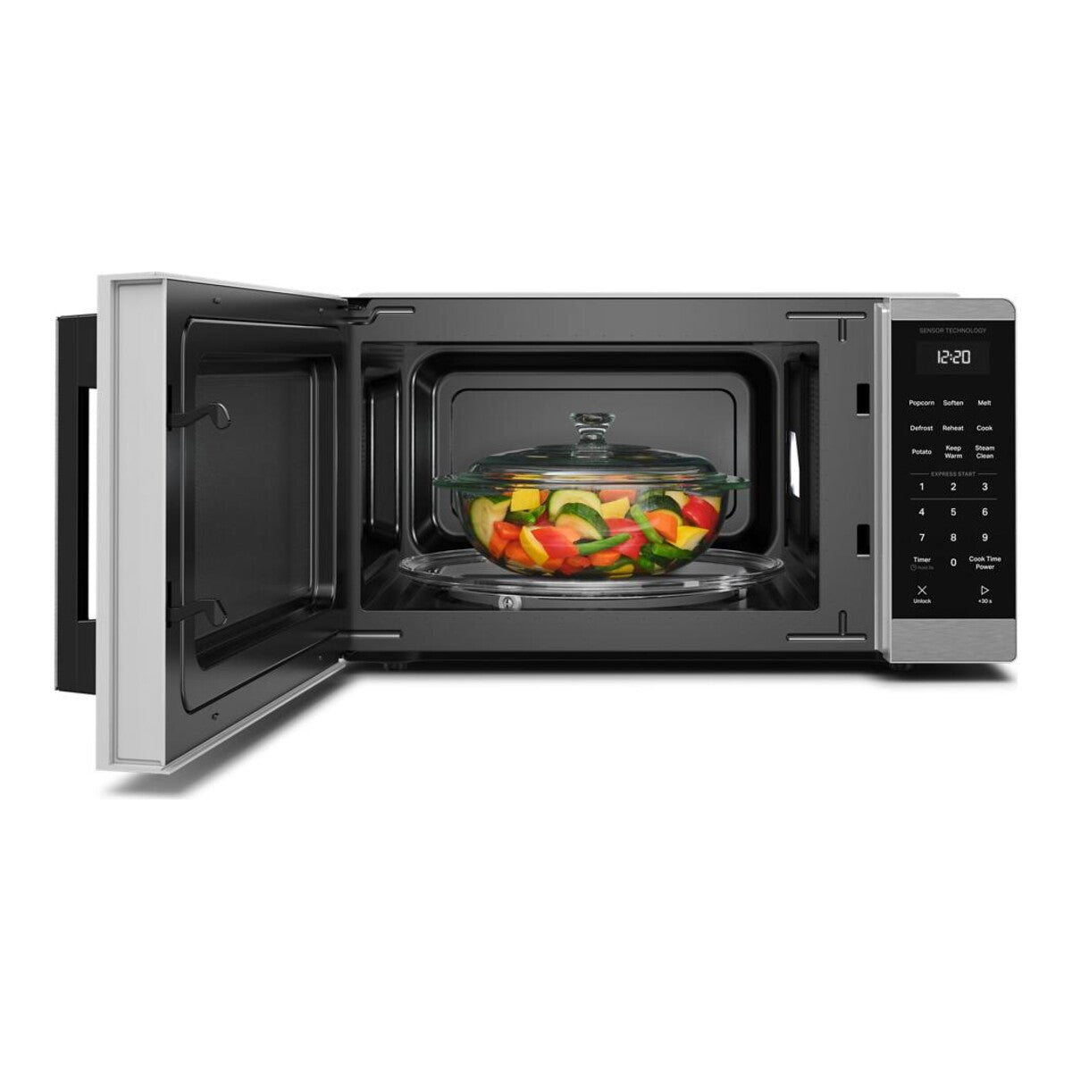 1.1 cu. ft. stainless steel Countertop Microwave with Sensor Cooking - 1000 watt