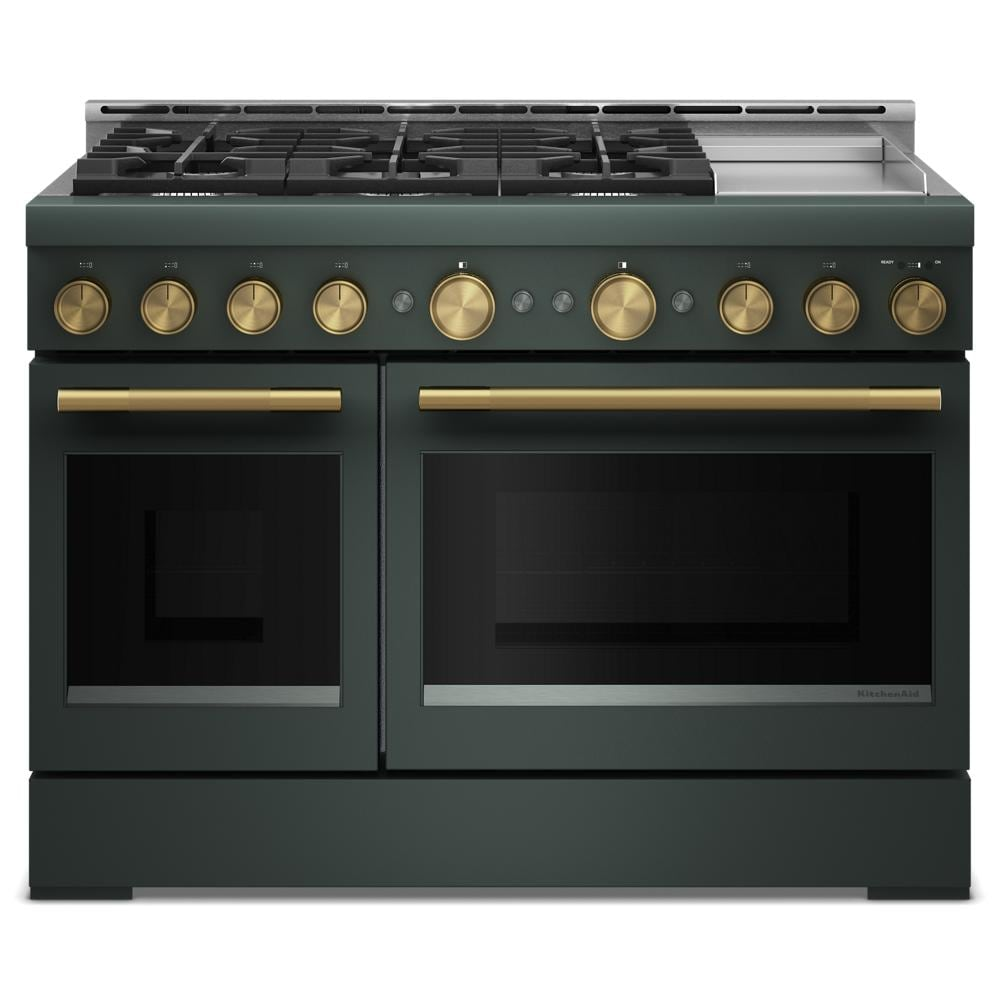 KitchenAid® 48-Inch 6 Burner Commercial-Style Gas Range with Griddle