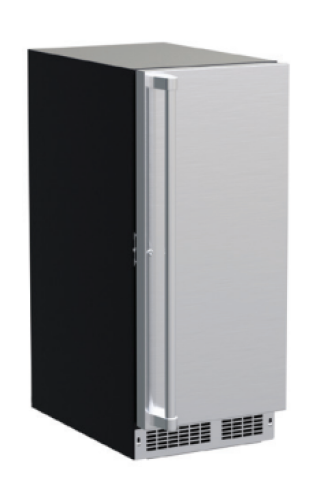 15-inch professional clear ice machine with Brightshield, stainless steel front, from kitchen and appliances collection