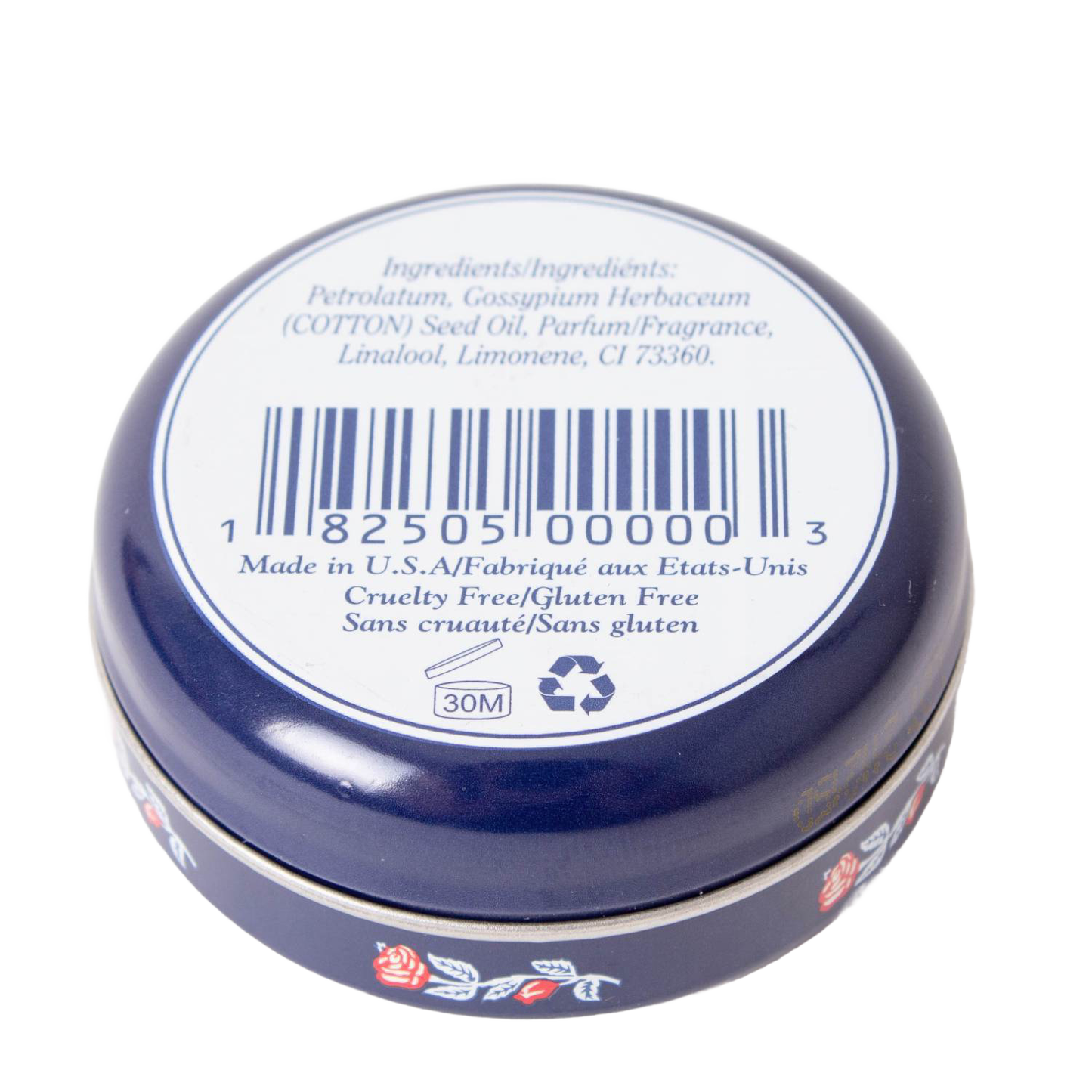 Round metal tin of Rosebud Original Salve showing ingredients and packaging details, part of Health & Beauty under $50 collection