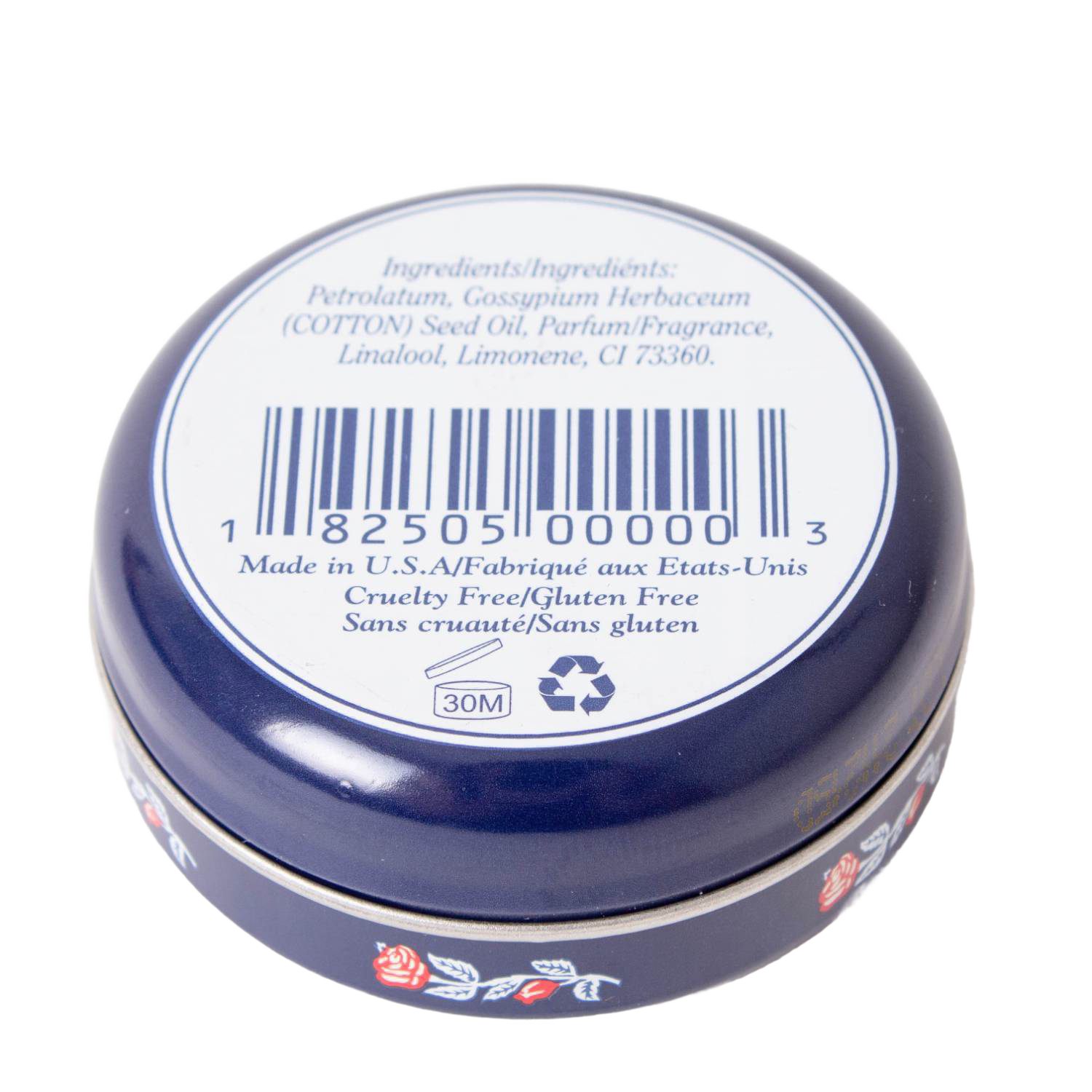 Round metal tin of Rosebud Original Salve showing ingredients and packaging details, part of Health & Beauty under $50 collection