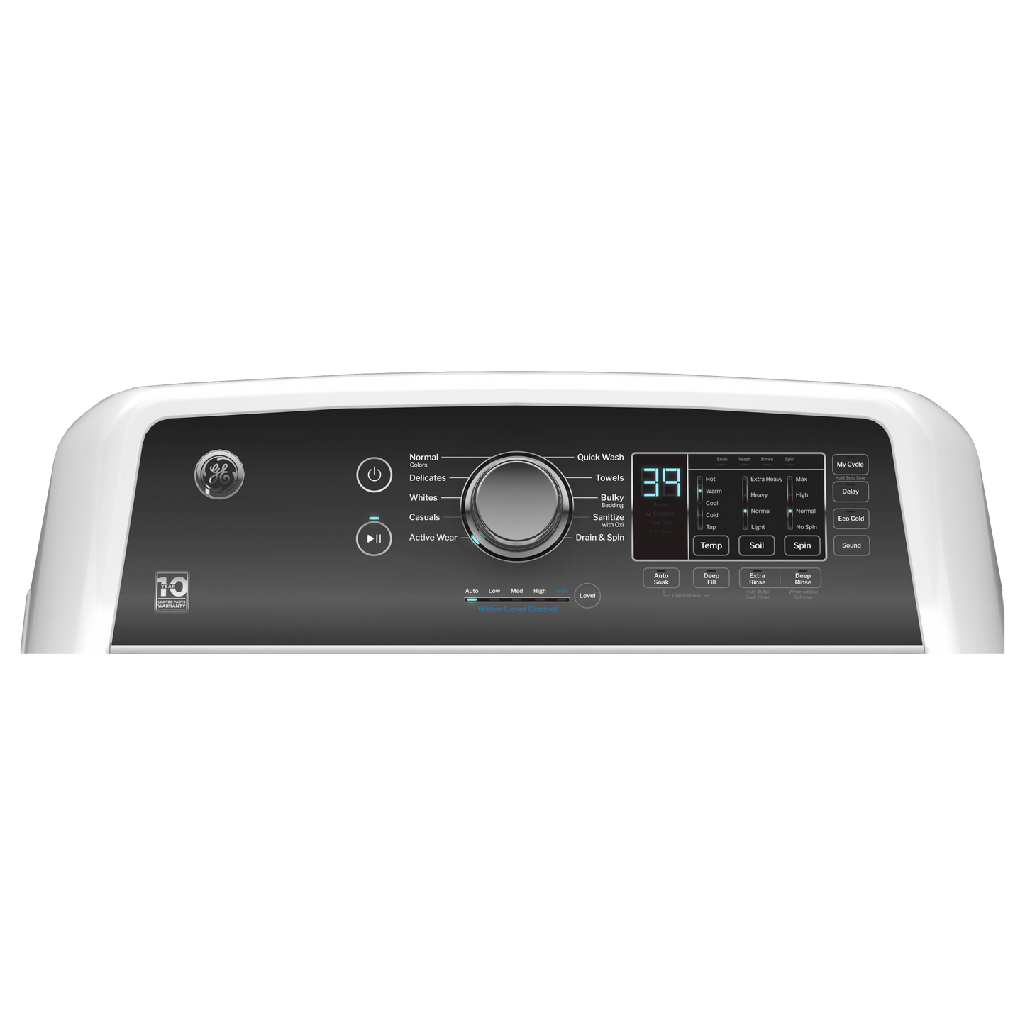GE® 4.5  cu. ft. Capacity Washer with Water Level Control