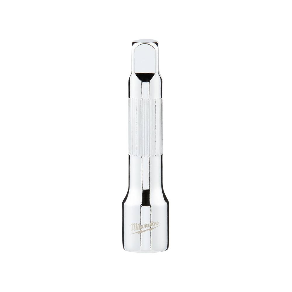 Chrome-finished extension bit with textured grip for tight spaces in hand tools and woodworking collections under 50 dollars
