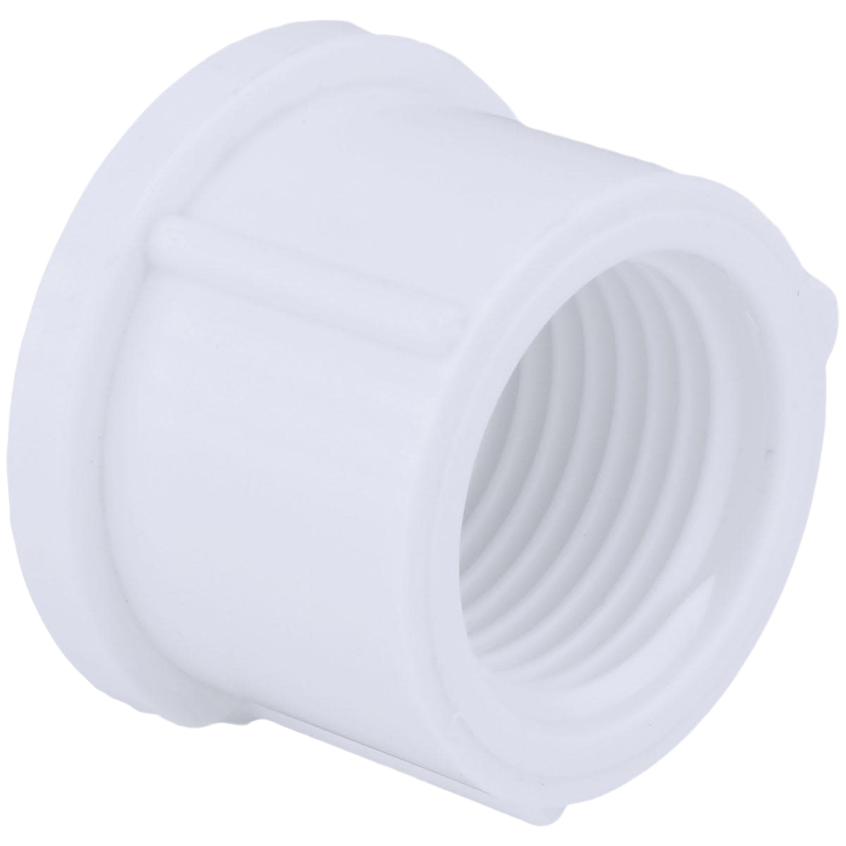 White schedule 40 PVC threaded cap for plumbing sealing in Pipes & Fittings and Under $50 collections