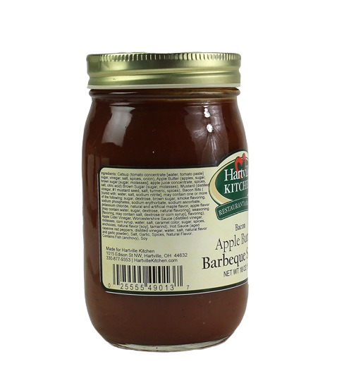 Hartville Kitchen BBQ sauce jar showing ingredient label and metal lid in Grilling Sauces & Spices collection