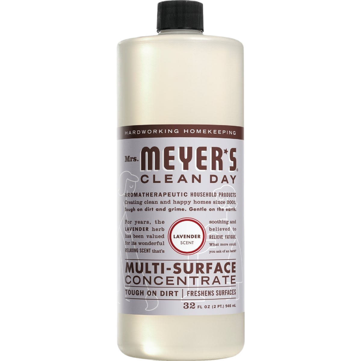 32 oz bottle of lavender-scented multi-surface cleaner concentrate for freshening and tough dirt removal