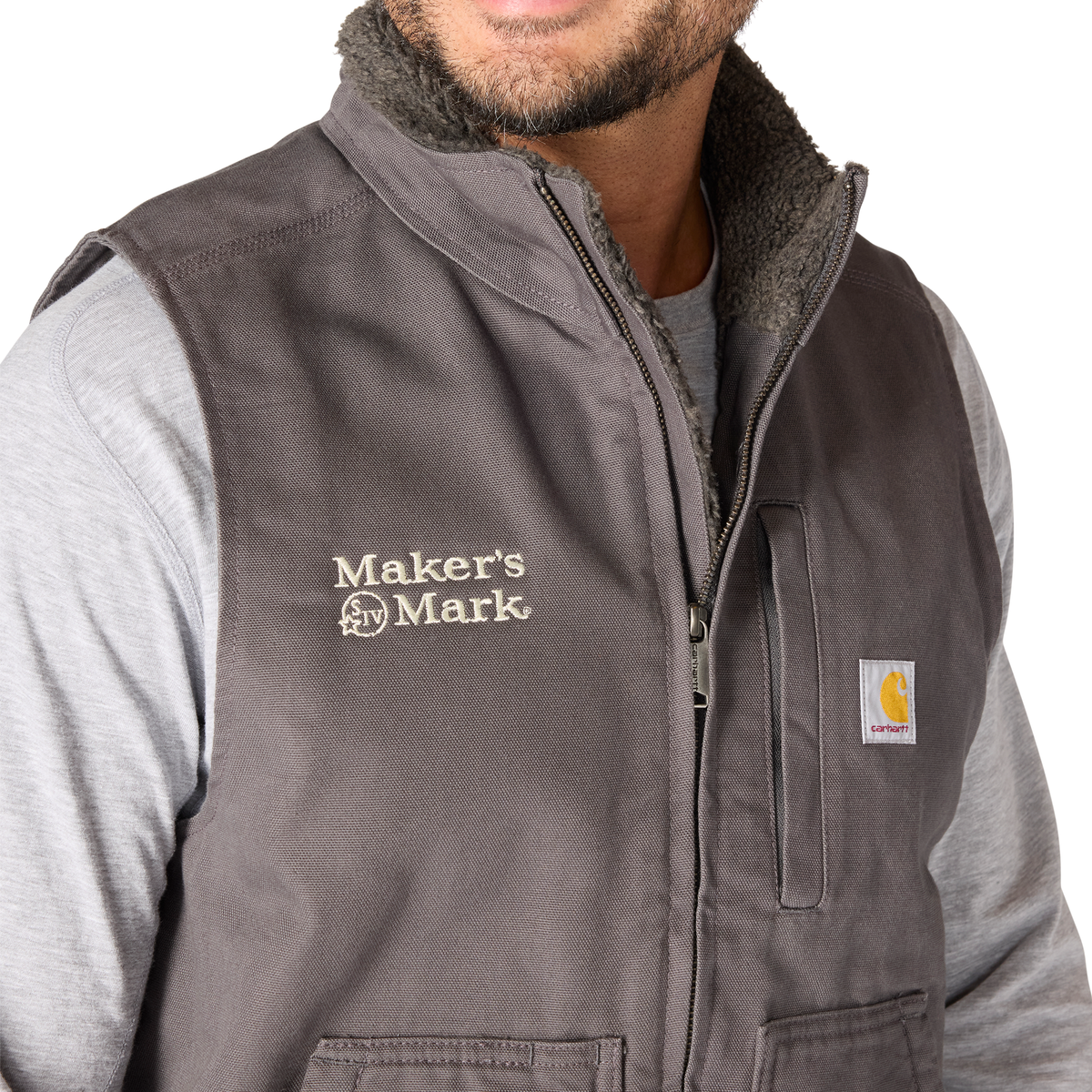 Carhartt Men's Washed Duck Mock-Neck Vest
