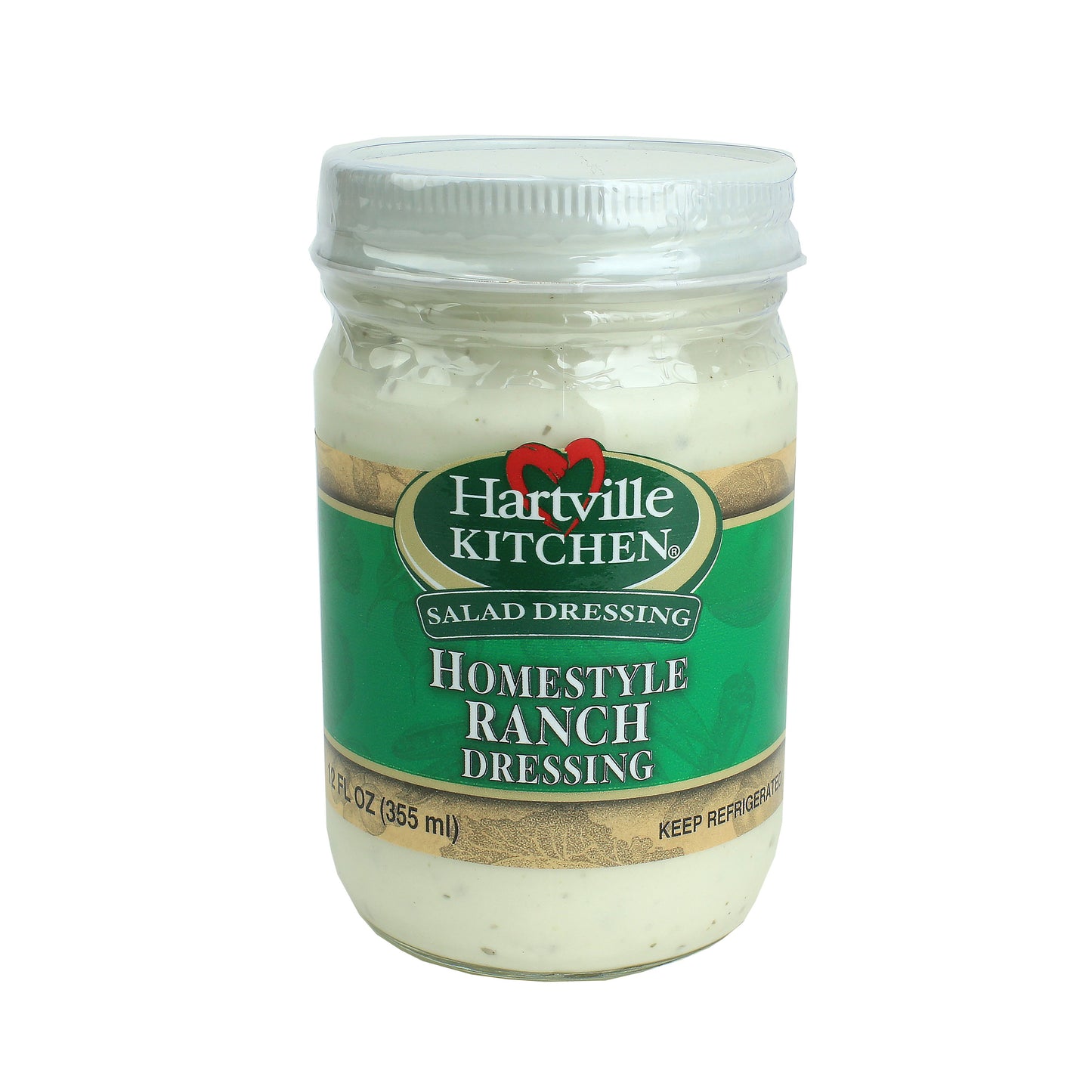 Glass jar of Hartville Kitchen Homestyle Ranch Dressing in Salad Dressings and Under $50 collections