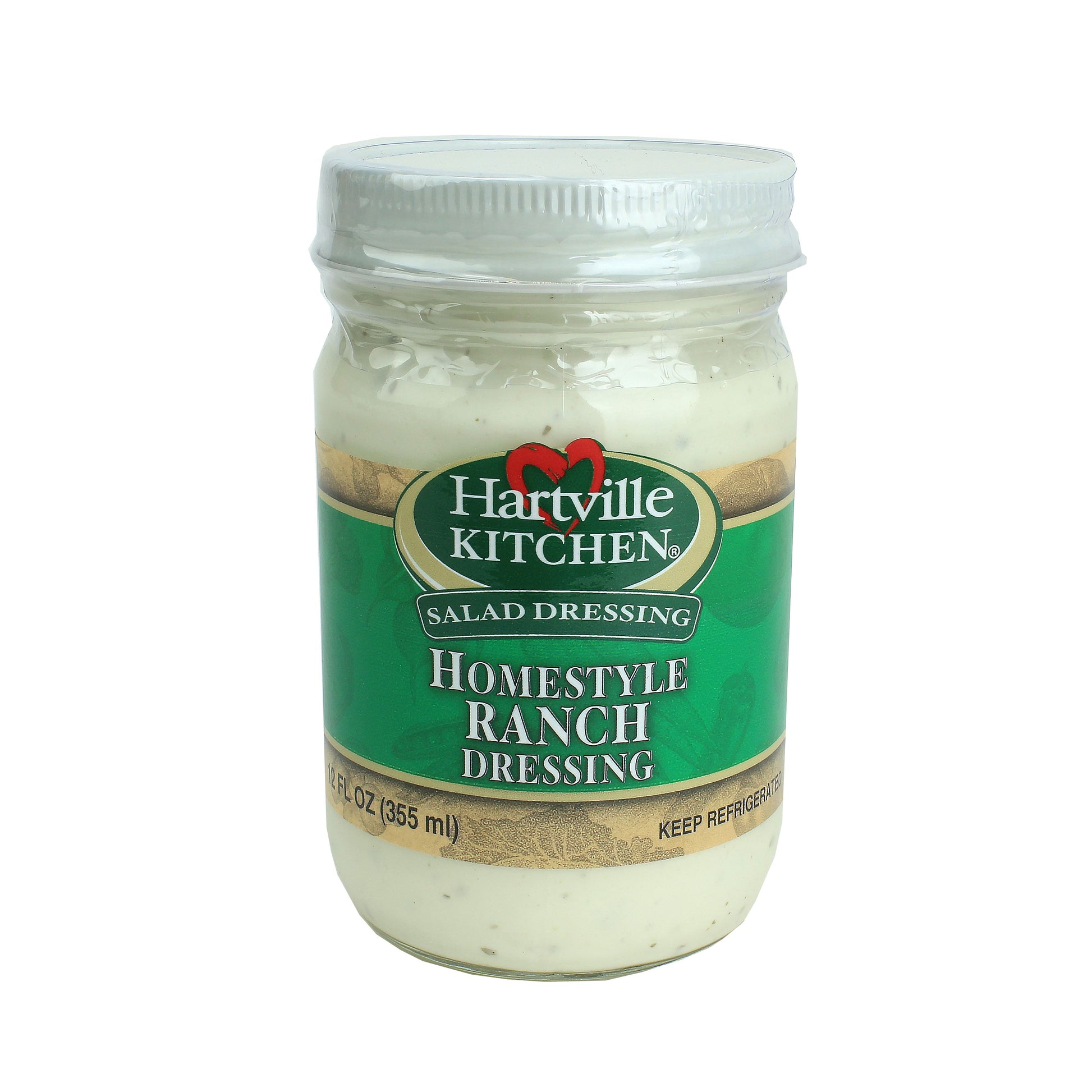 Glass jar of Hartville Kitchen Homestyle Ranch Dressing in Salad Dressings and Under $50 collections