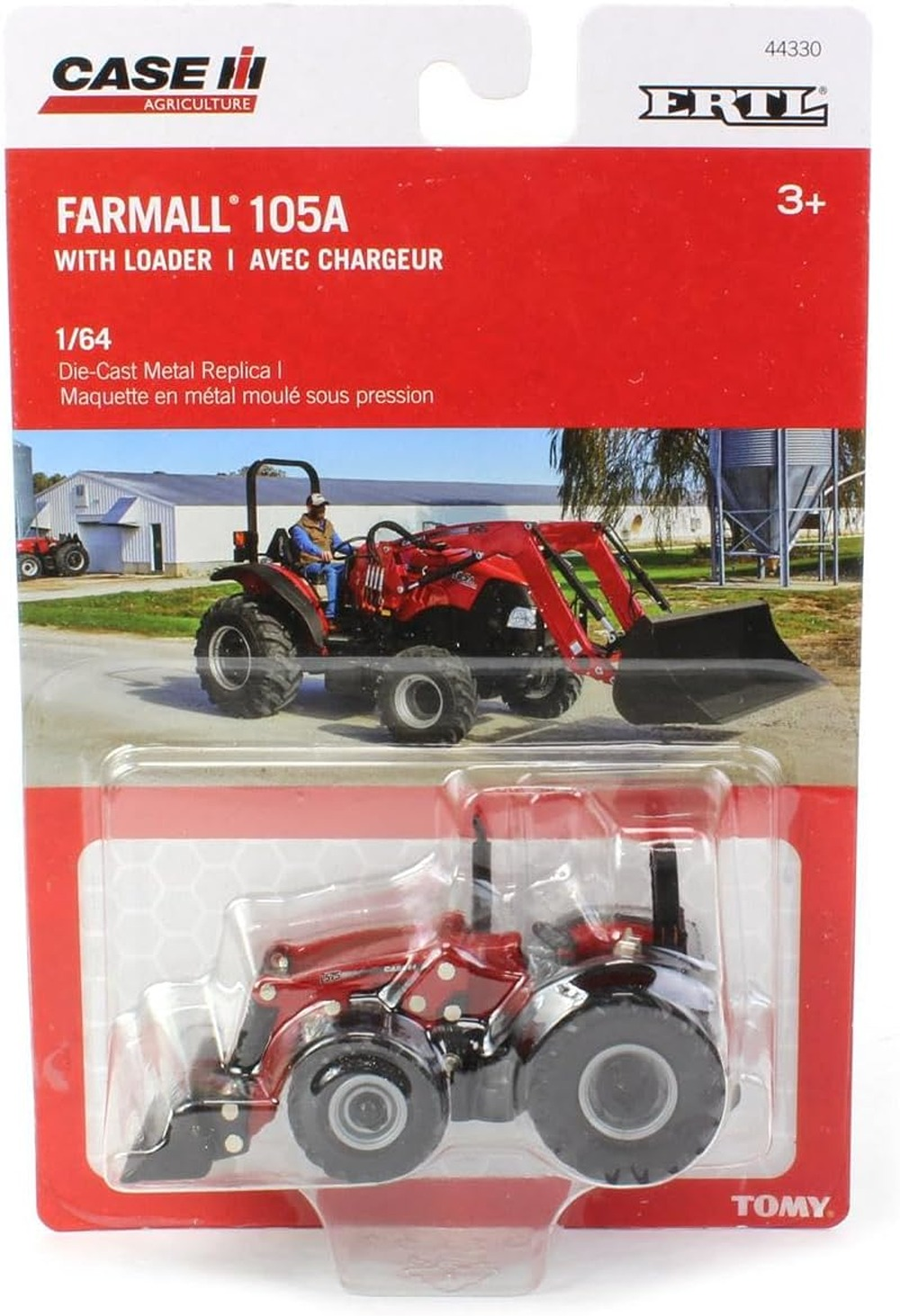 TOMY ERTL Case IH Farmall 105A Tractor with Loader