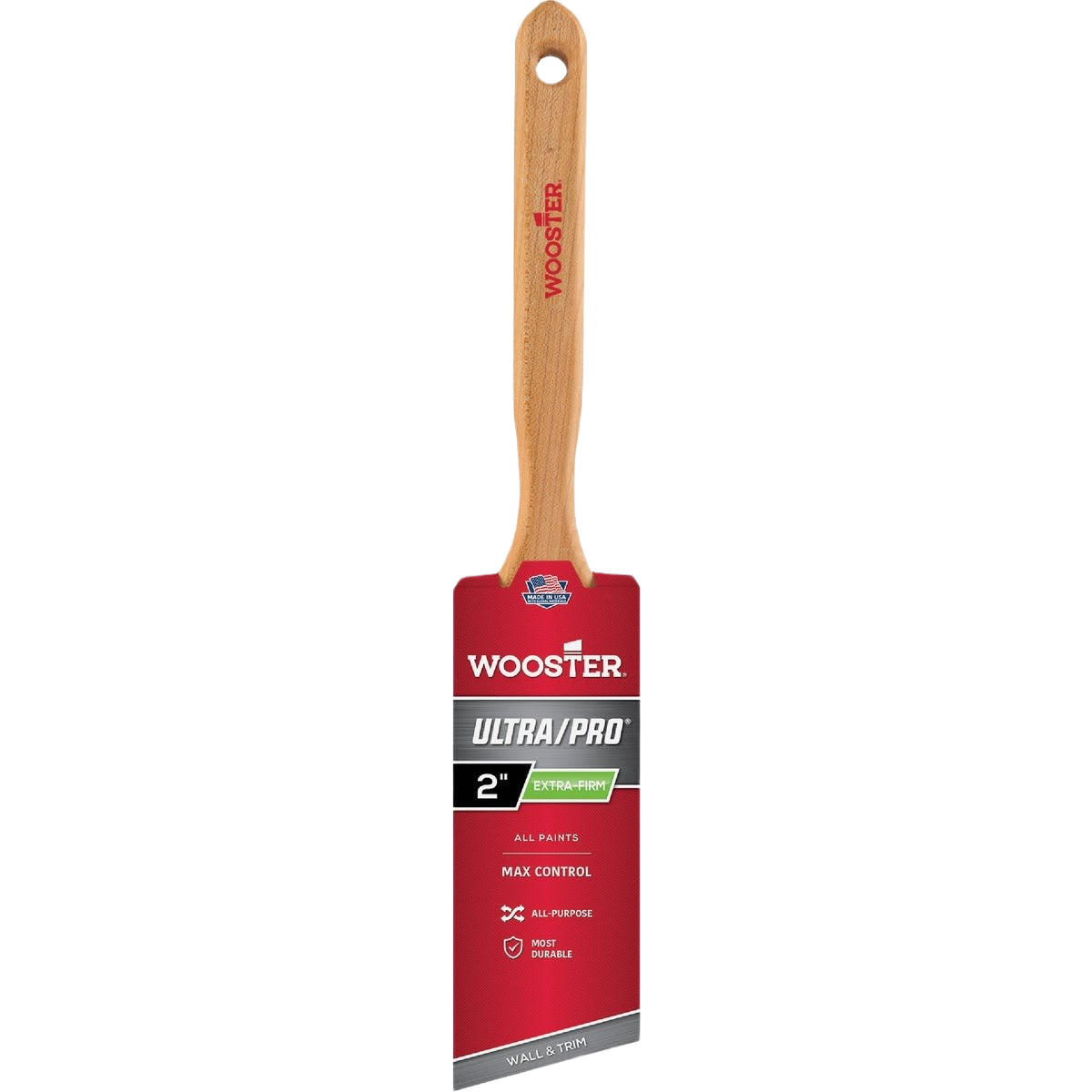 2-inch extra-firm angle sash paint brush with wooden handle for precise painting in home improvement tools collections