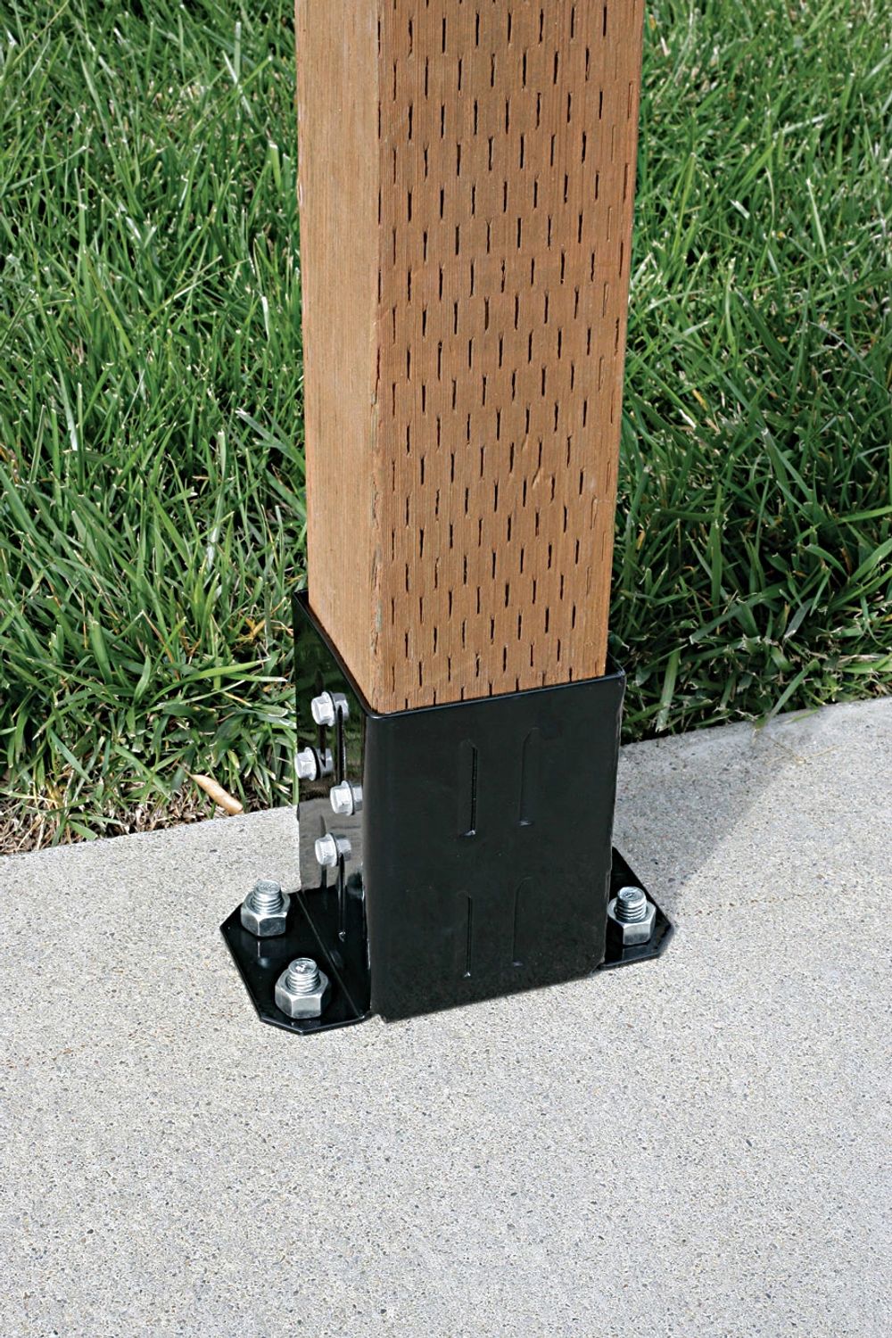 Simpson Strong-Tie FPBB44 4x4 E-Z-Fit Post Base, 12-Gauge Galvanized Steel