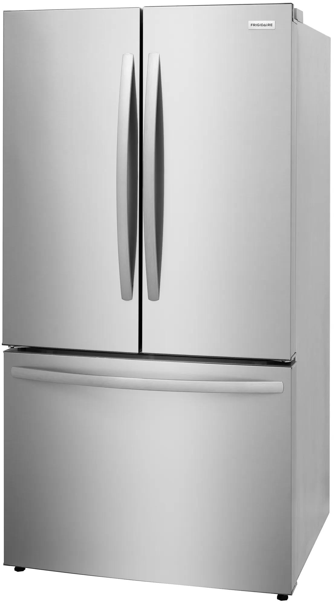 29 cu. ft. stainless steel standard-depth French door refrigerator with bottom freezer in kitchen appliances collection