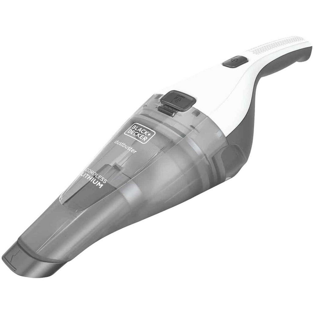 White and gray cordless handheld vacuum designed for quick spot cleaning in home improvement tasks