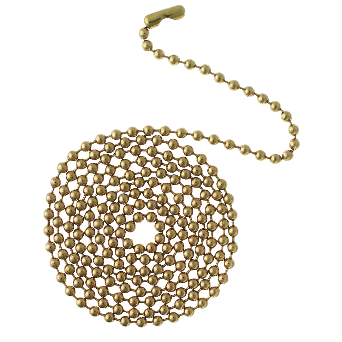 Polished brass beaded pull chain with connector for ceiling fans and lighting accessories under $50 in Electrical collection