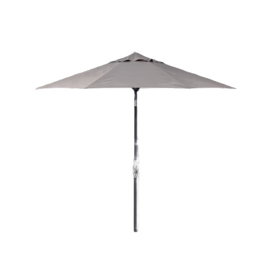 Treasure Garden Black Auto Tilt Octagon Umbrella with Boulder Canopy, 9 ft