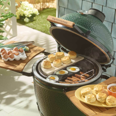 Big Green Egg Large Half Conveggtor Stone for Baking & Grilling