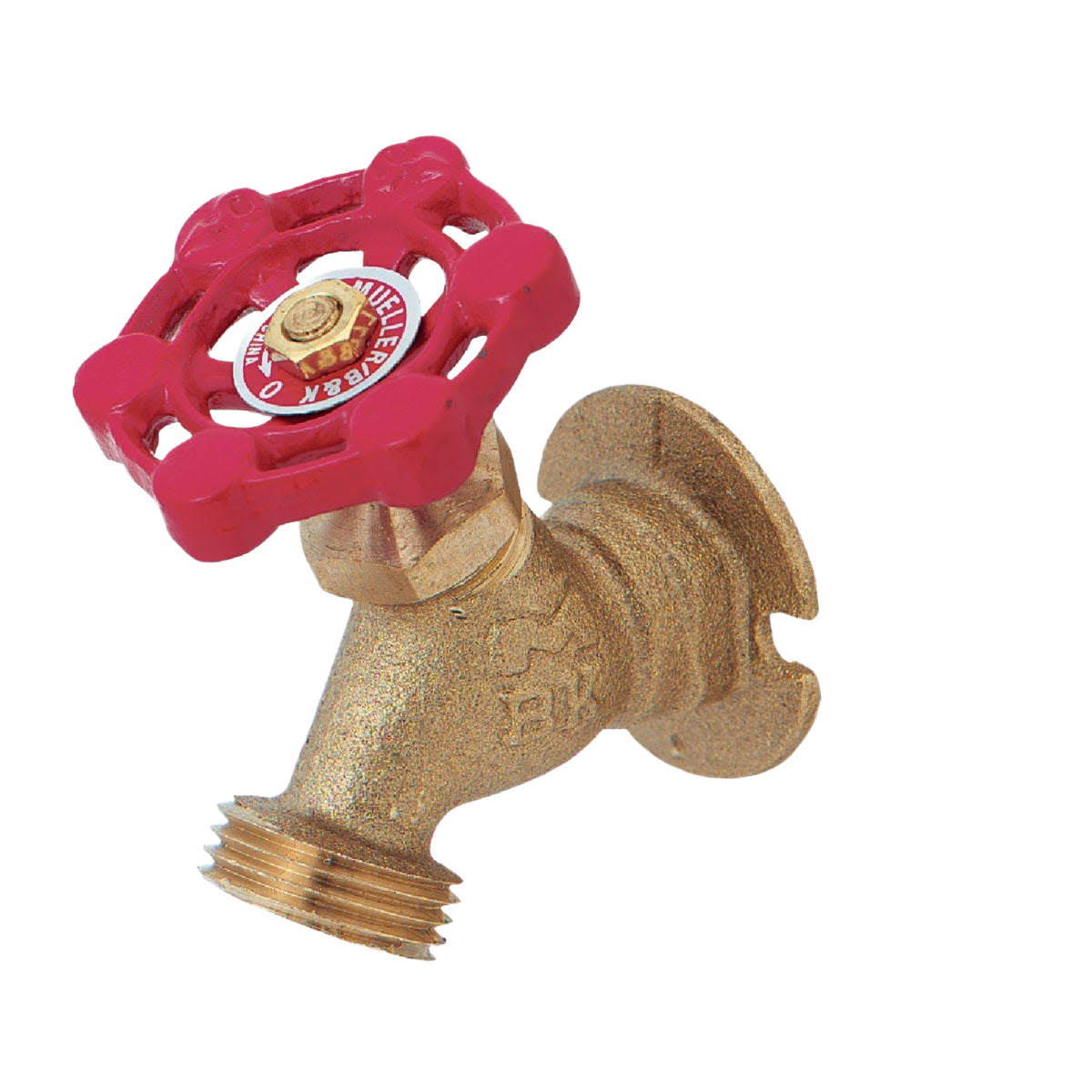 Outdoor brass sillcock valve with red handle for plumbing and home improvement applications under $50