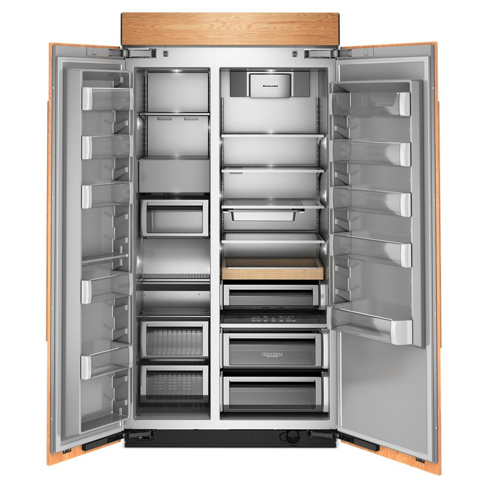 25.5 Cu. Ft. 42" Built-In Panel-Ready Side-by-Side Refrigerator with Platinum Interior