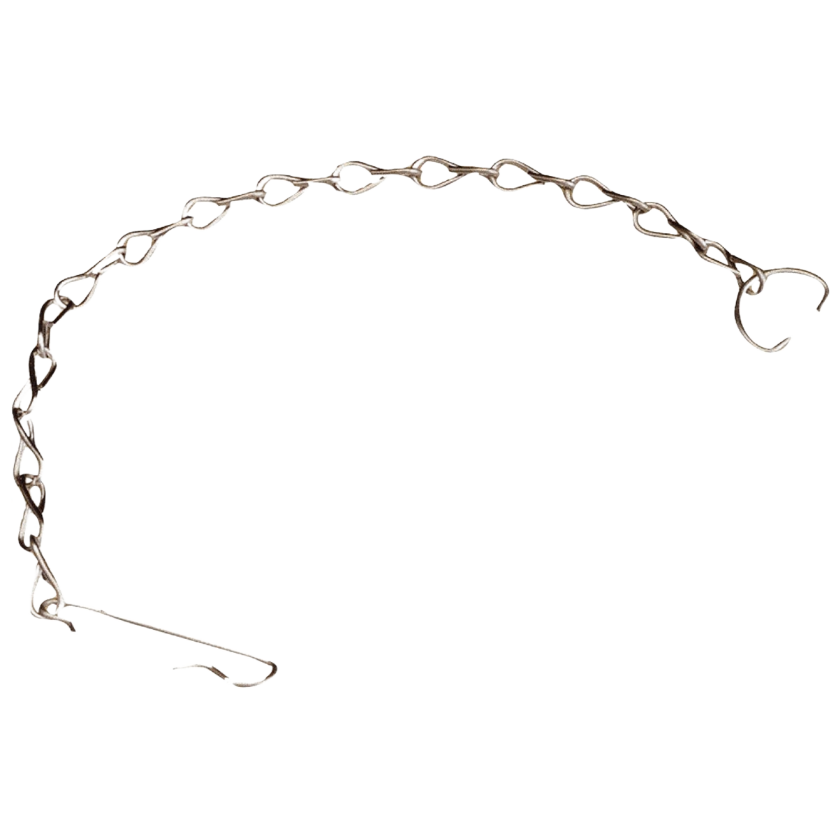 Stainless steel flapper chain with hook for toilet repair in plumbing parts and home improvement collections
