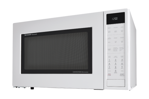 White stainless steel convection countertop microwave with digital controls from Kitchen & Kitchenware collection
