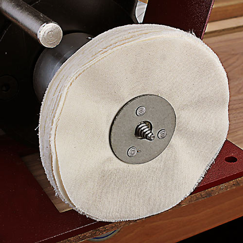 Round layered buffing mop attachment for woodworking tools and home improvement projects under $100 collections