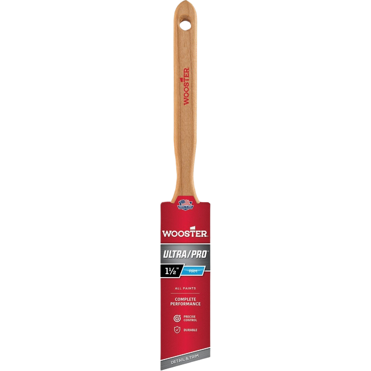 Wood-handled angle paint brush with nylon and sable blend bristles for precise home improvement painting tasks under $50 collections