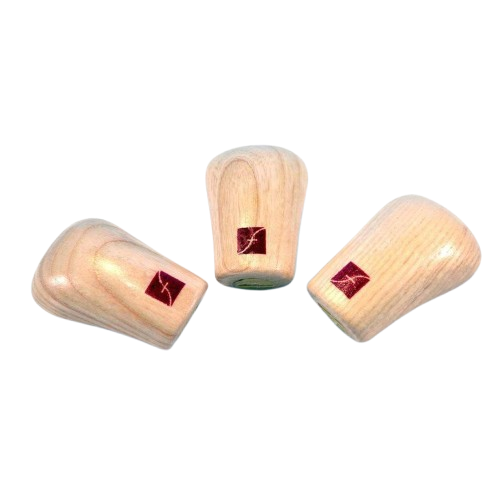 Set of three 2-inch ash wood palm handles with quick connect feature for carving and woodworking tools under $50 collections