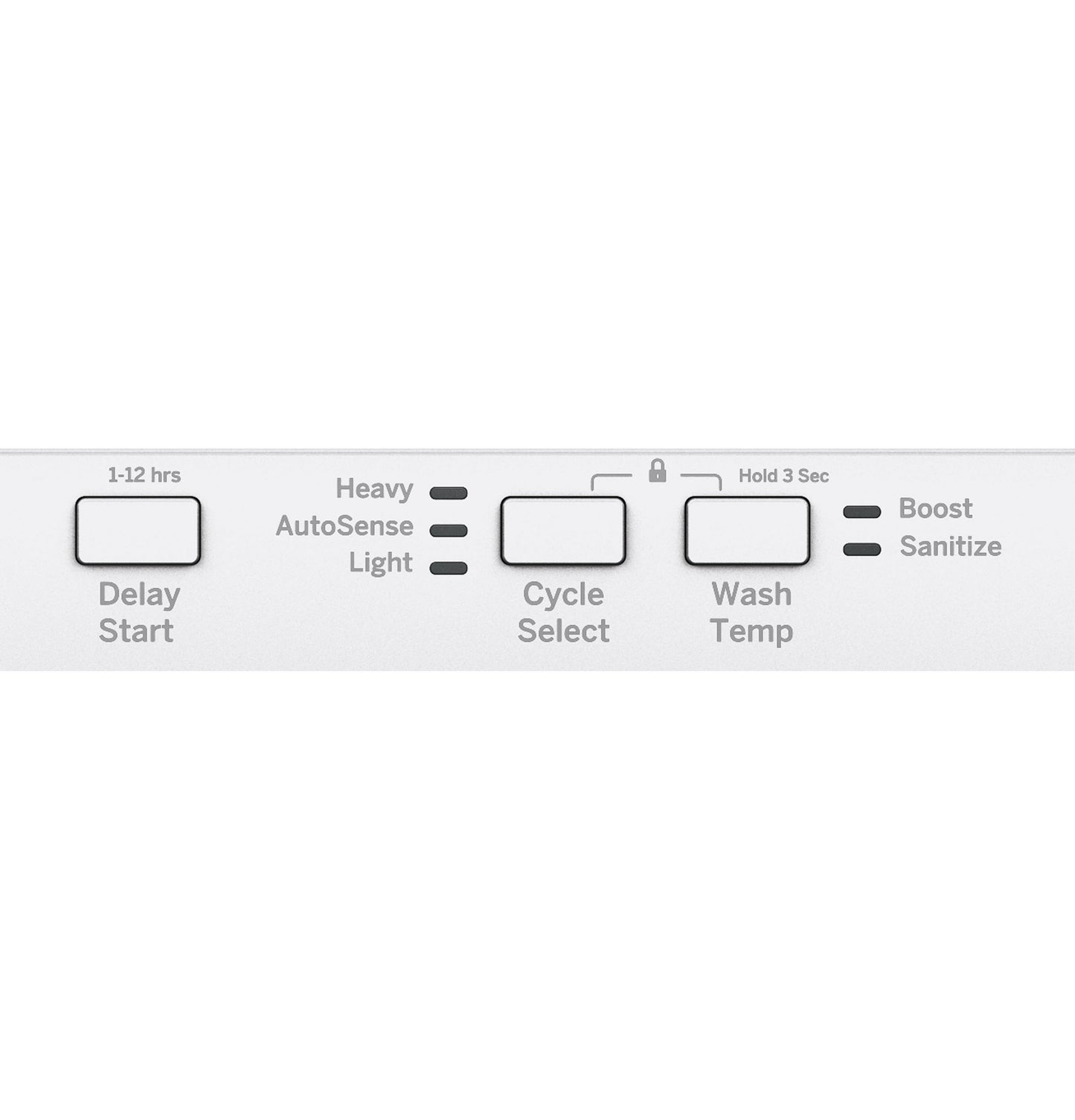 GE® ENERGY STAR® ADA Compliant Stainless Steel Interior Dishwasher with Sanitize Cycle