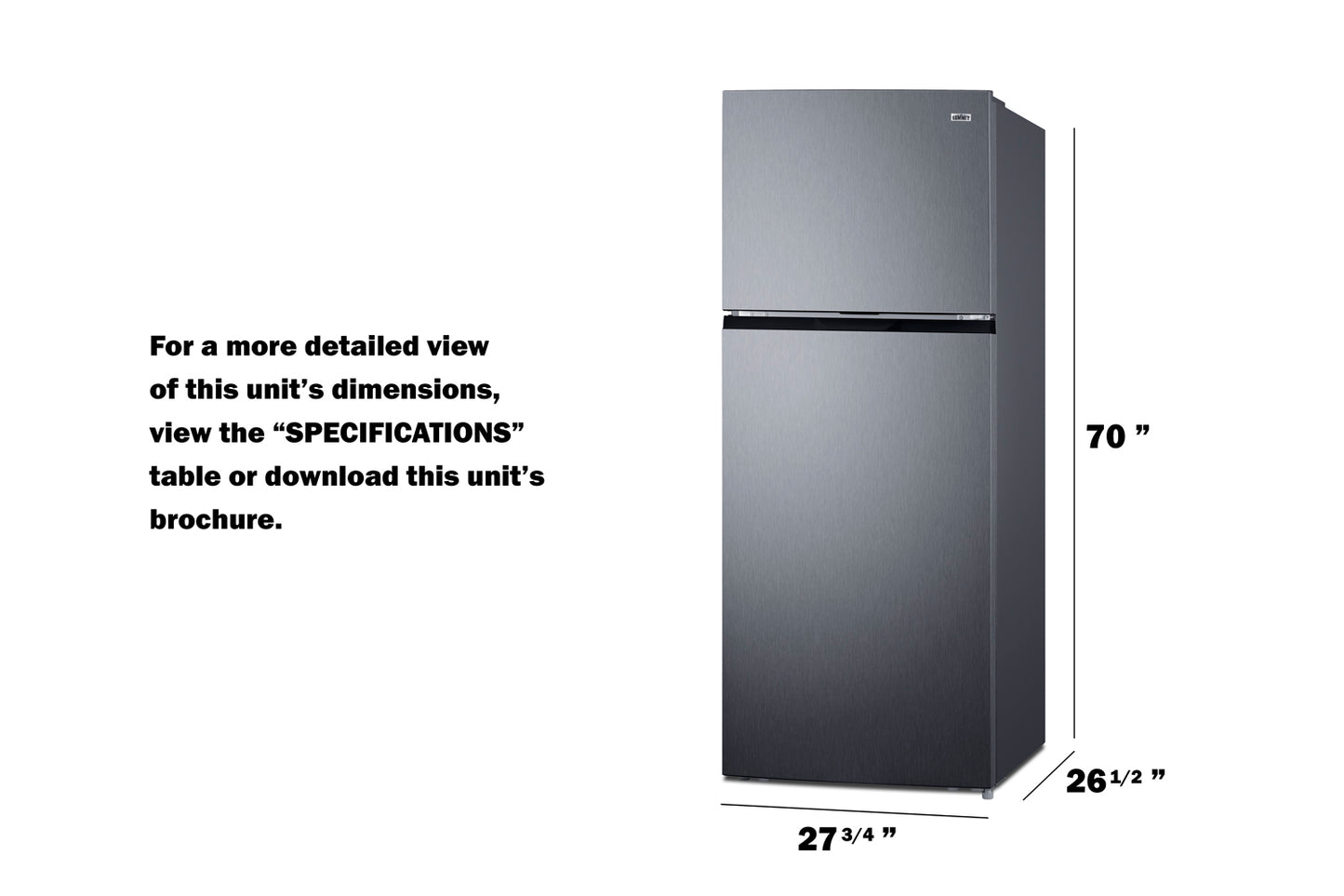 28" Wide Top Mount Refrigerator-Freezer