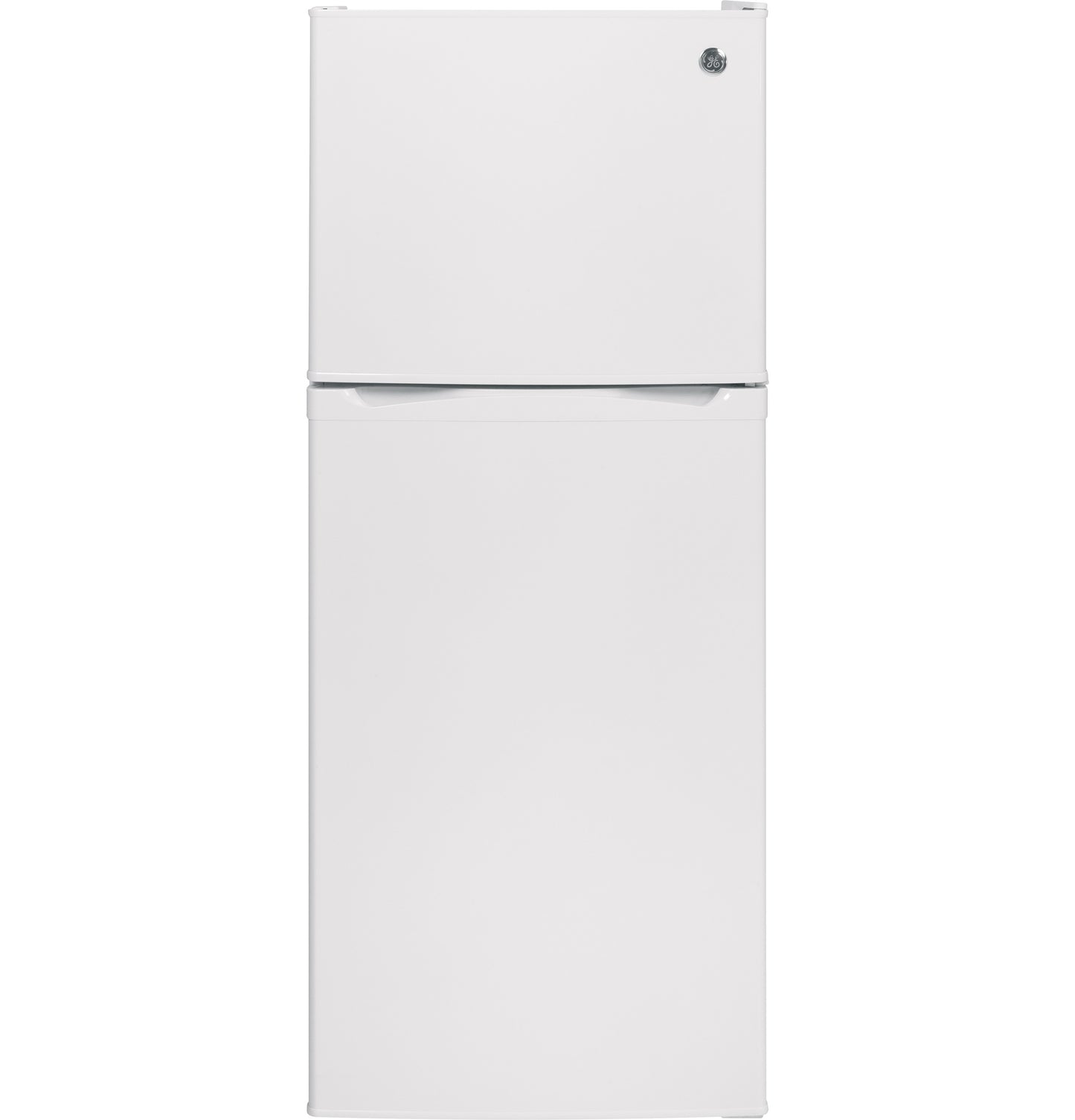 White top-freezer refrigerator with simple clean design in kitchen appliances and top freezer refrigerators collection