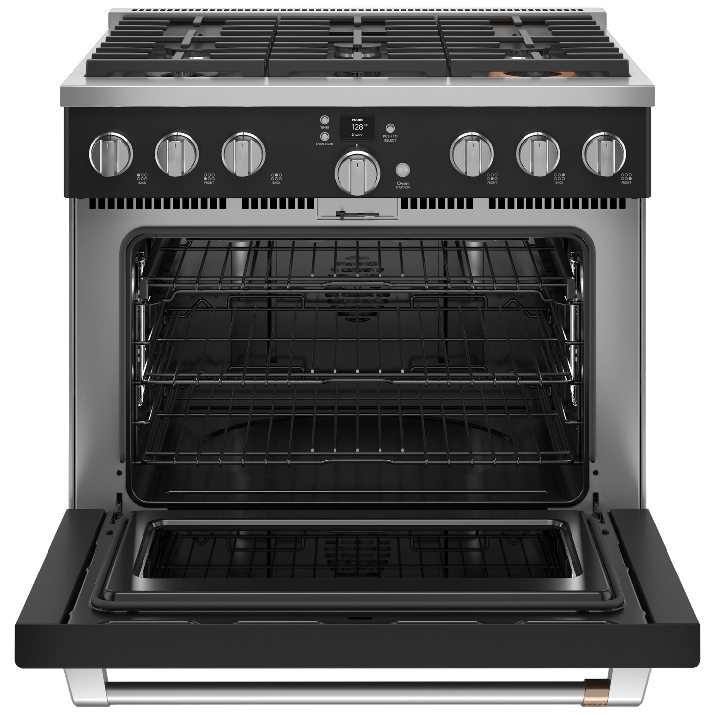 CAFÉ™ 36" Smart Dual-Fuel Commercial-Style Range with 6 Burners (Natural Gas)