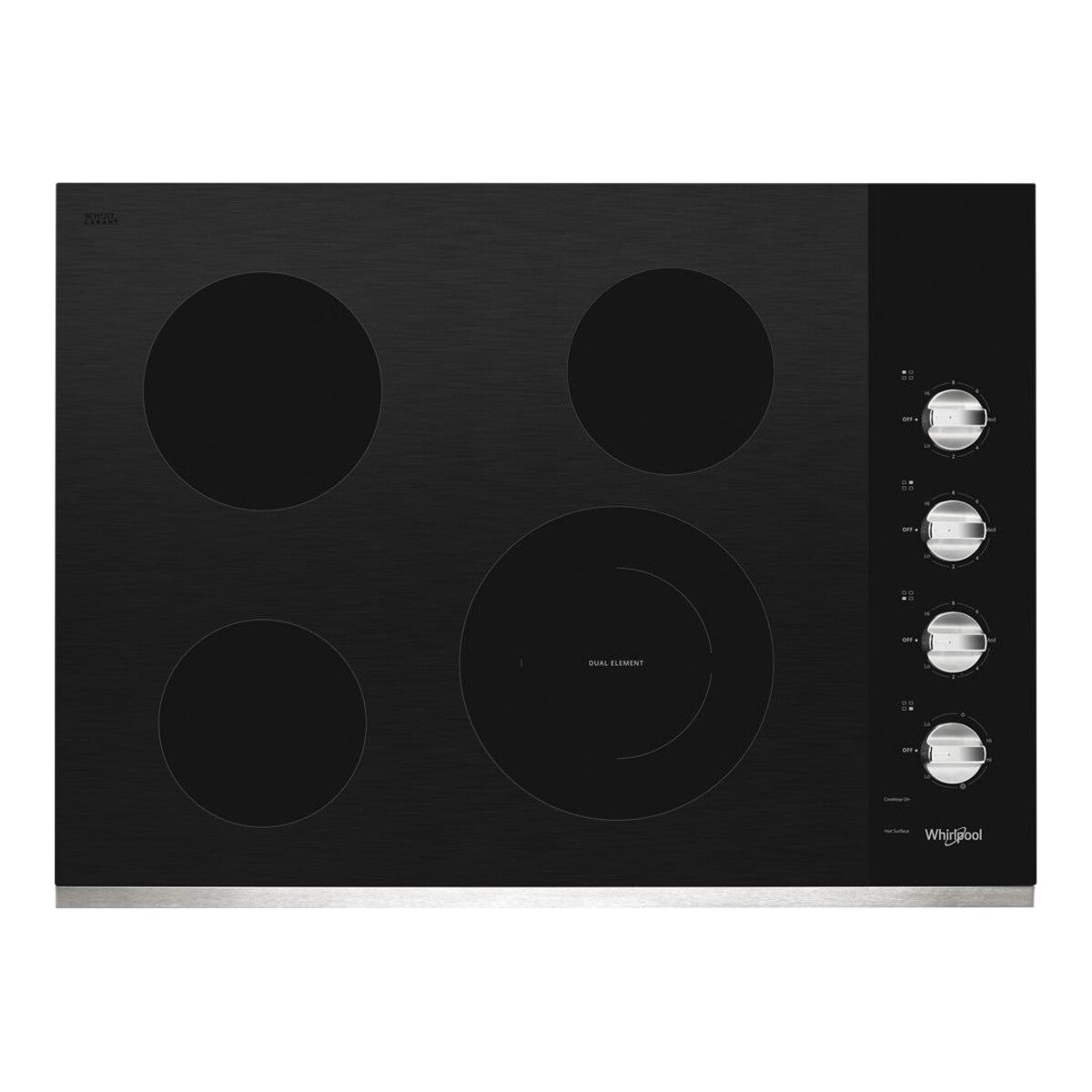 30-inch Electric Ceramic Glass Cooktop with Dual Radiant Element