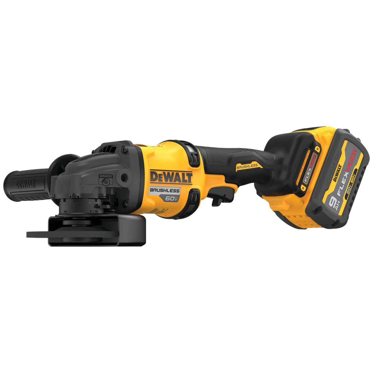DEWALT 60V MAX* 4-1/2" - 6" Brushless Cordless Grinder With KICKBACK BRAKE™ Kit