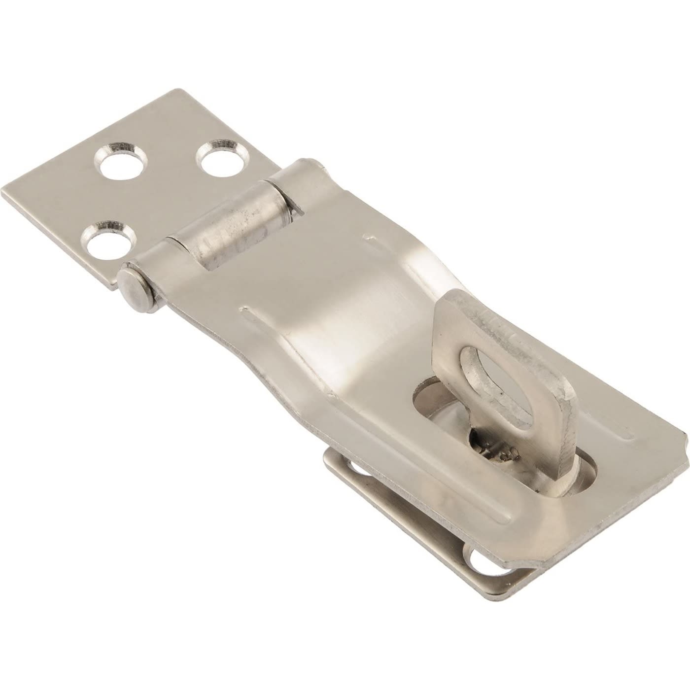Swivel staple safety hasp in stainless steel for secure locking in hardware and home improvement projects under $50 collection